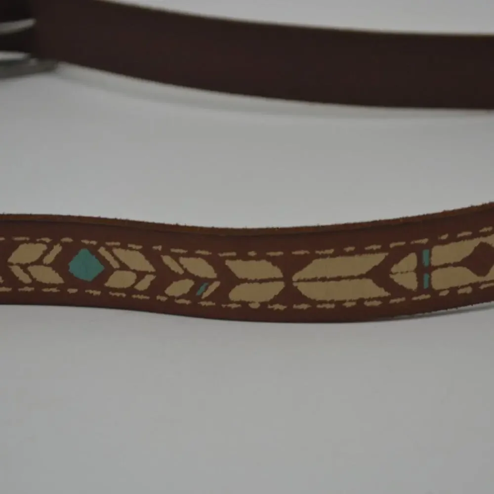 American Eagle Size Large Belt Leather Southwestern Tribal Boho